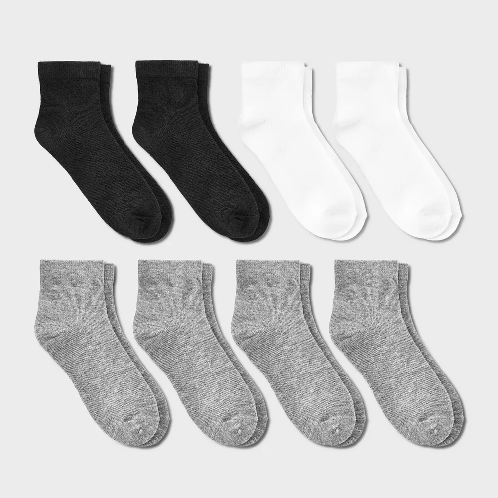 Kids' 8pk Ankle Length Socks - Dealworthy™ 4T-5T